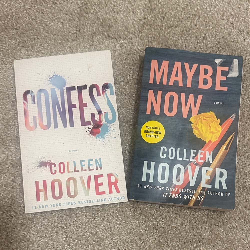 Colleen Hoover Book Set - Confess & Maybe Now